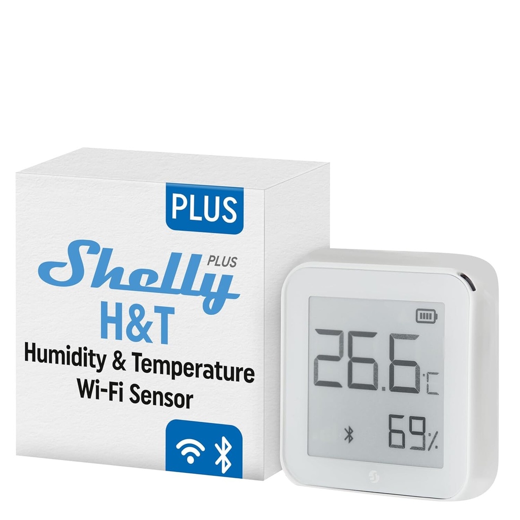 Shelly PLUS H&T Wi-Fi + Bluetooth humidity and temperature sensor gen. 3 Ivory (copy) - Image 3