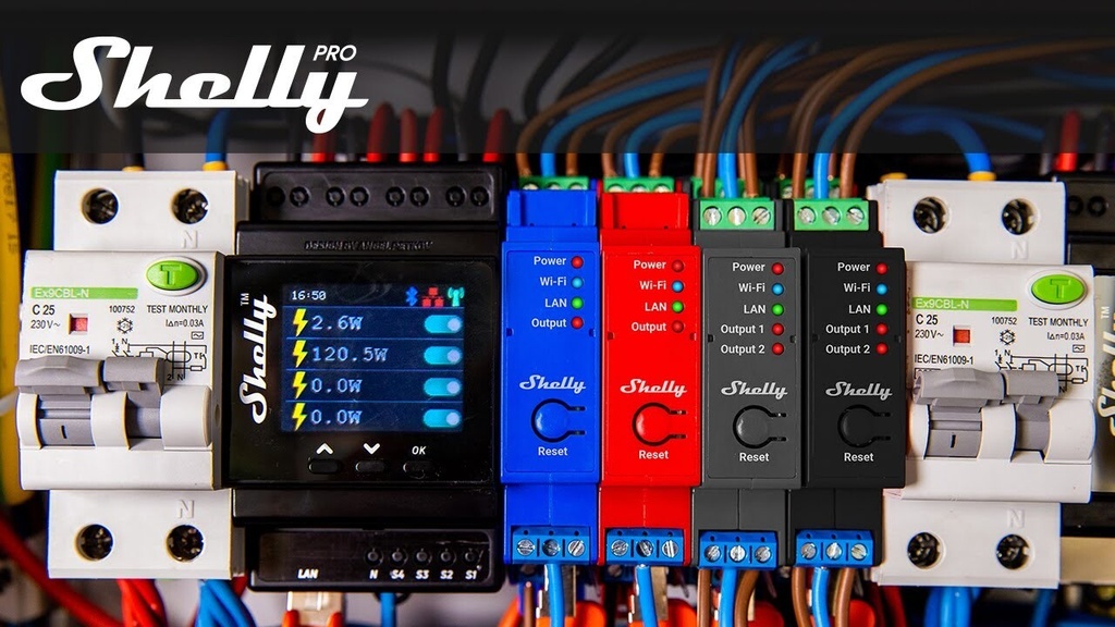 Shelly Pro 4PM, 4 circuit Wi-Fi relay switch - Image 7