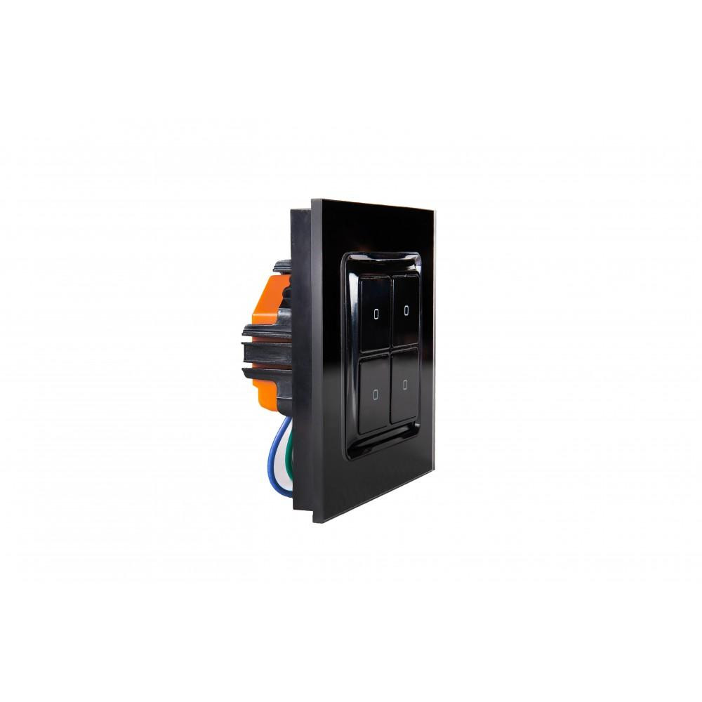 Shelly WS4 Wall Switch, Black - Image 3