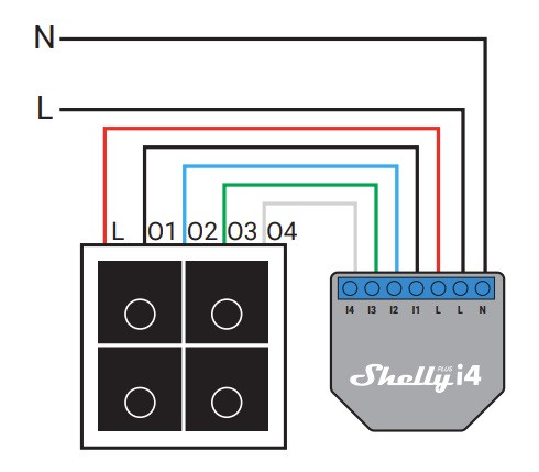 Shelly WS4 Wall Switch, Black - Image 6
