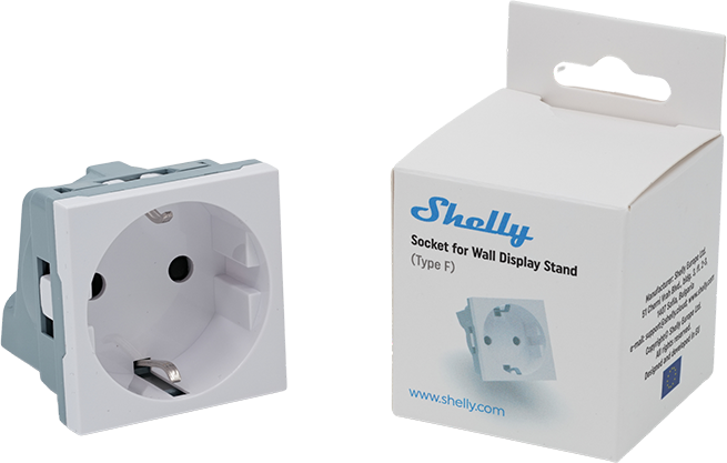 Shelly socket for Wall Display Stand, Vit
